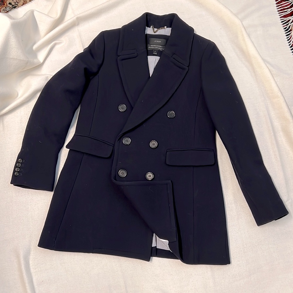 J. Crew Navy Blue Wool Peacoat (6)